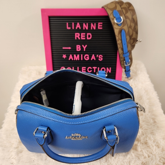 COACH Rowan Satchel In Signature Canvas - Picture 11 of 14